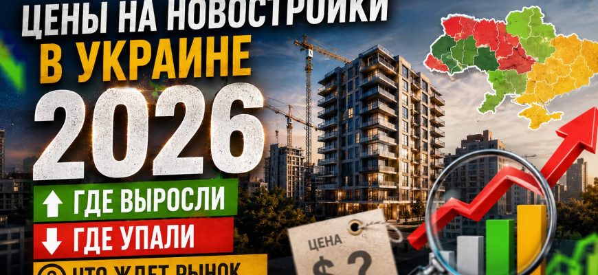 Новостройки в Украине - рост цен апрель 2026