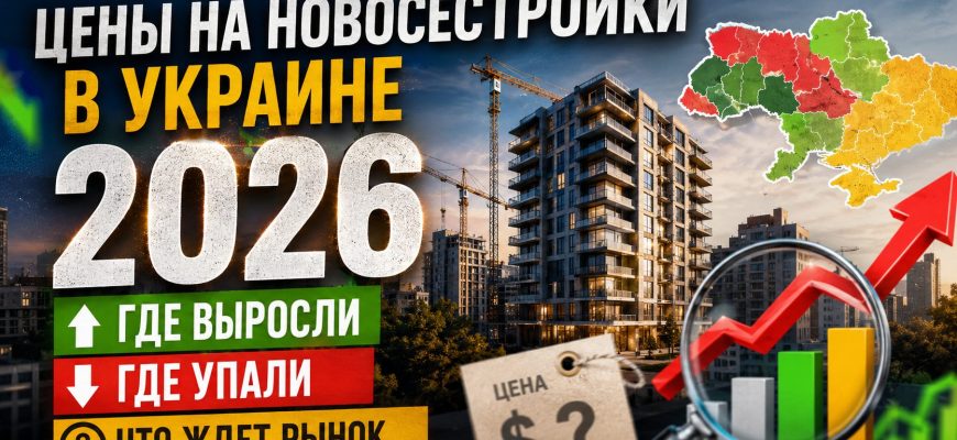Новостройки в Украине - рост цен апрель 2026